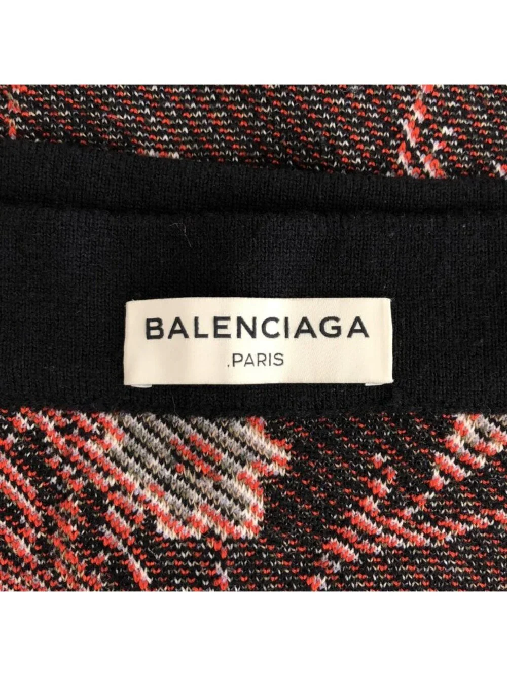 Balenciaga Flower Jacquard Knit Skirt Black 36